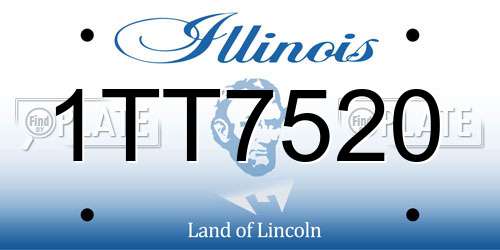 1TT7520 Illinois License Plate