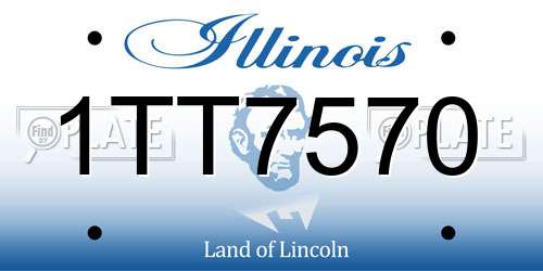 1TT7570 Illinois License Plate