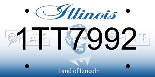 1TT7992 Illinois License Plate