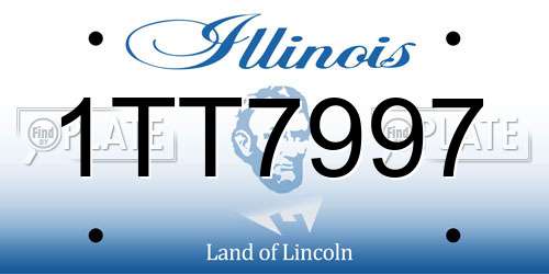 1TT7997 Illinois License Plate
