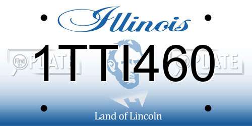 1TTI460 Illinois License Plate