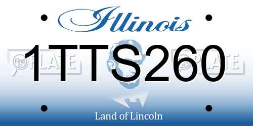 1TTS260 Illinois License Plate