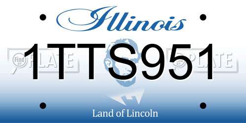 1TTS951 Illinois License Plate