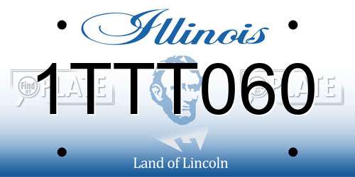 1TTT060 Illinois License Plate