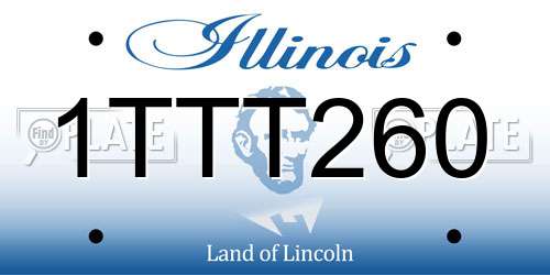 1TTT260 Illinois License Plate