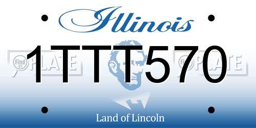 1TTT570 Illinois License Plate