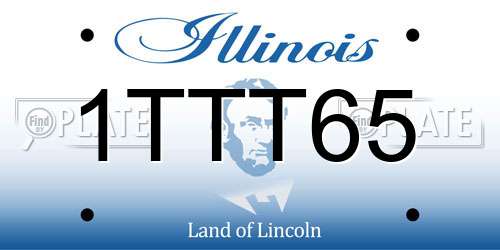 1TTT65 Illinois License Plate