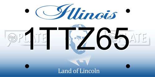 1TTZ65 Illinois License Plate