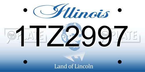 1TZ2997 Illinois License Plate