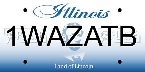 1WAZATB Illinois License Plate