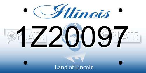 1Z20097 Illinois License Plate