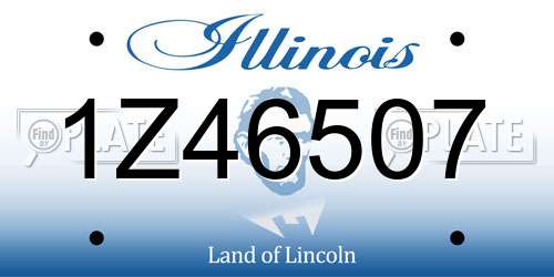 1Z46507 Illinois License Plate