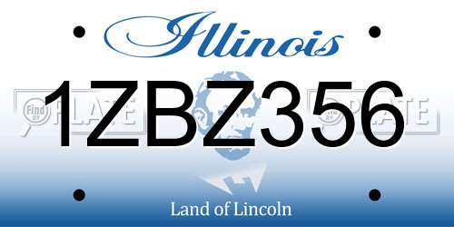 1ZBZ356 Illinois License Plate