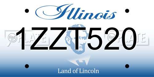 1ZZT520 Illinois License Plate