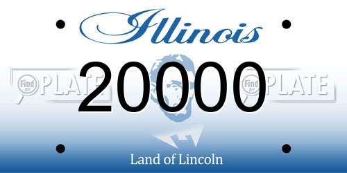 20000 Illinois License Plate