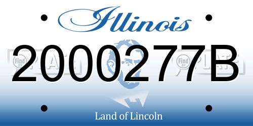 2000277B Illinois License Plate