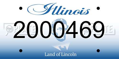 2000469 Illinois License Plate