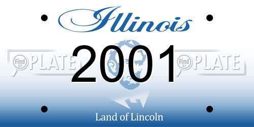 2001 Illinois License Plate