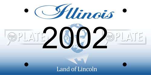 2002 Illinois License Plate