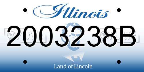 2003238B Illinois License Plate