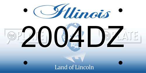 2004DZ Illinois License Plate
