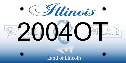 2004OT Illinois License Plate