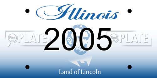 2005 Illinois License Plate