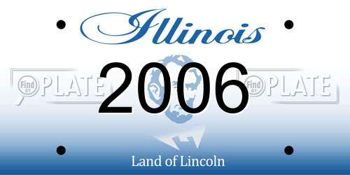 2006 Illinois License Plate