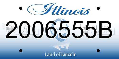 2006555B Illinois License Plate