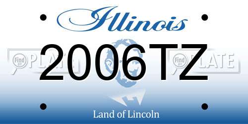 2006TZ Illinois License Plate
