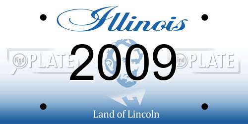 2009 Illinois License Plate