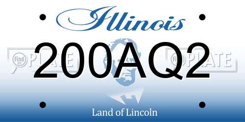 200AQ2 Illinois License Plate