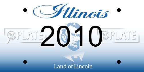 2010 Illinois License Plate
