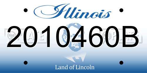 2010460B Illinois License Plate