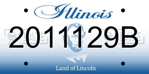 2011129B Illinois License Plate