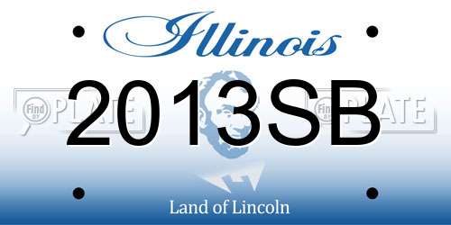 2013SB Illinois License Plate