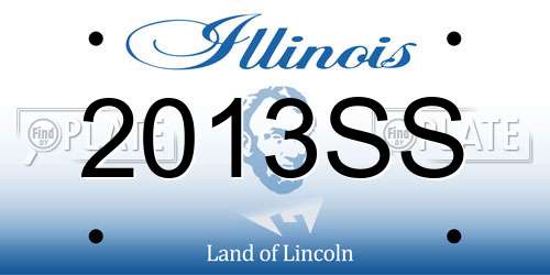 2013SS Illinois License Plate