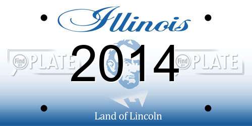 2014 Illinois License Plate
