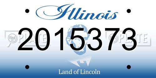 2015373 Illinois License Plate