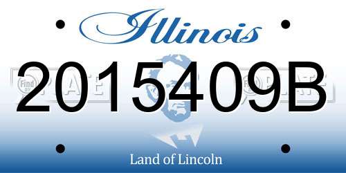 2015409B Illinois License Plate
