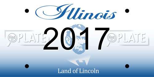 2017 Illinois License Plate