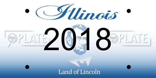 2018 Illinois License Plate