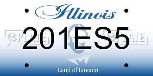 201ES5 Illinois License Plate
