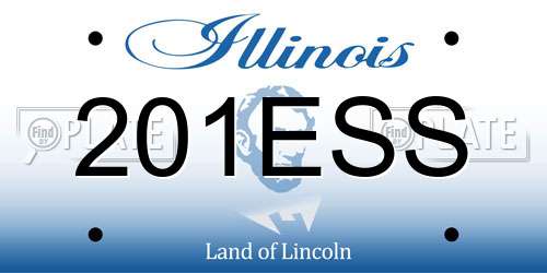 201ESS Illinois License Plate