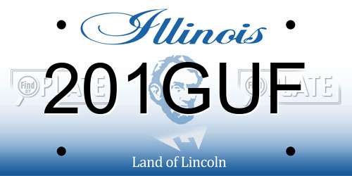 201GUF Illinois License Plate