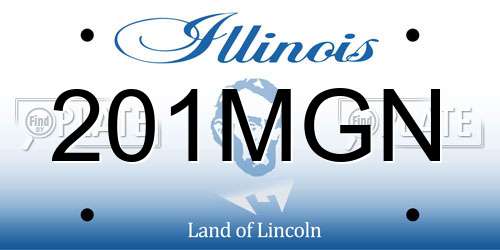 201MGN Illinois License Plate