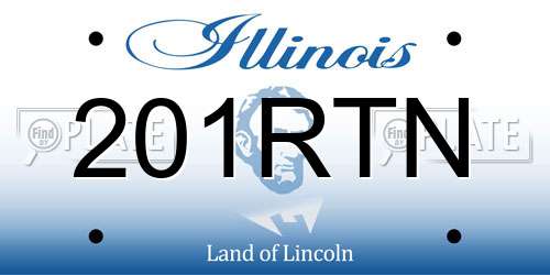201RTN Illinois License Plate