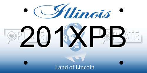 201XPB Illinois License Plate