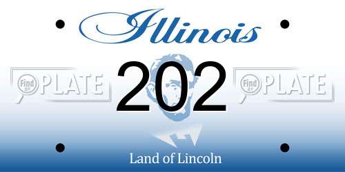 202 Illinois License Plate