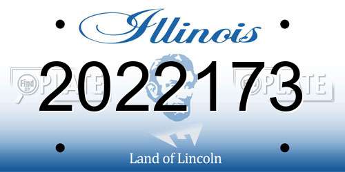2022173 Illinois License Plate